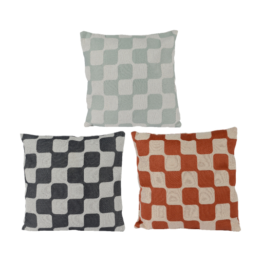 Púði Checkers 3-teg. 45x45cm. (12)