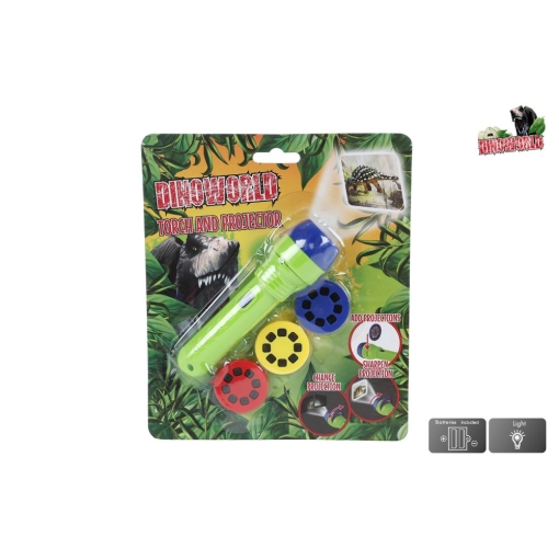 DinoWorld-Projector m/vasaljósi 12cm (12